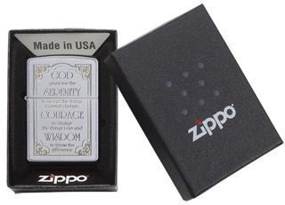 Запальничка Zippo Serenity Prayer 28458 фото
