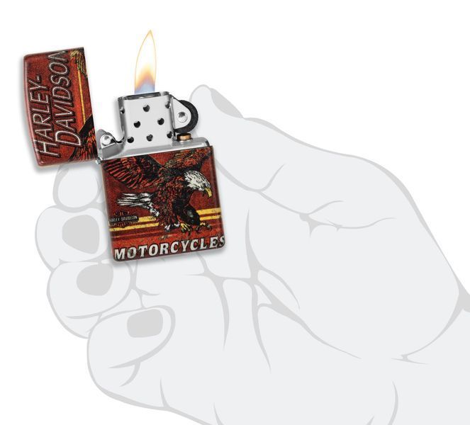 Запальничка Zippo Harley-Davidson Flying Eagle Design 48602 фото