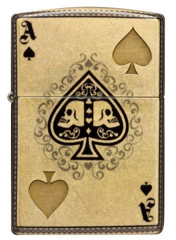 Запальничка Zippo Ace of Skulls Design 46388 фото