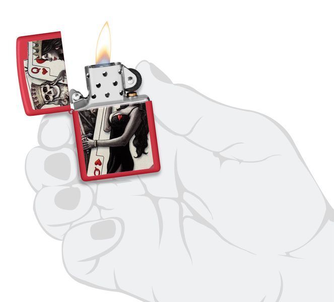 Запальничка Zippo Skull King Queen Beauty 48624 фото