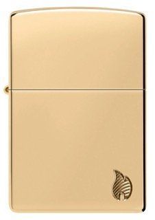 Запальничка Zippo Armor&reg; High Polish Brass Flame Design 46397 фото