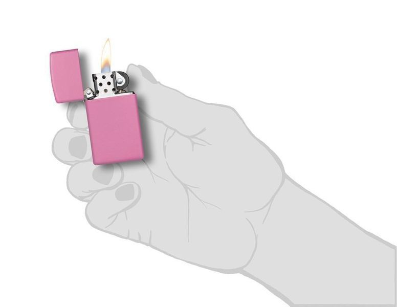 Запальничка Zippo Slim Pink Matte 1638 фото
