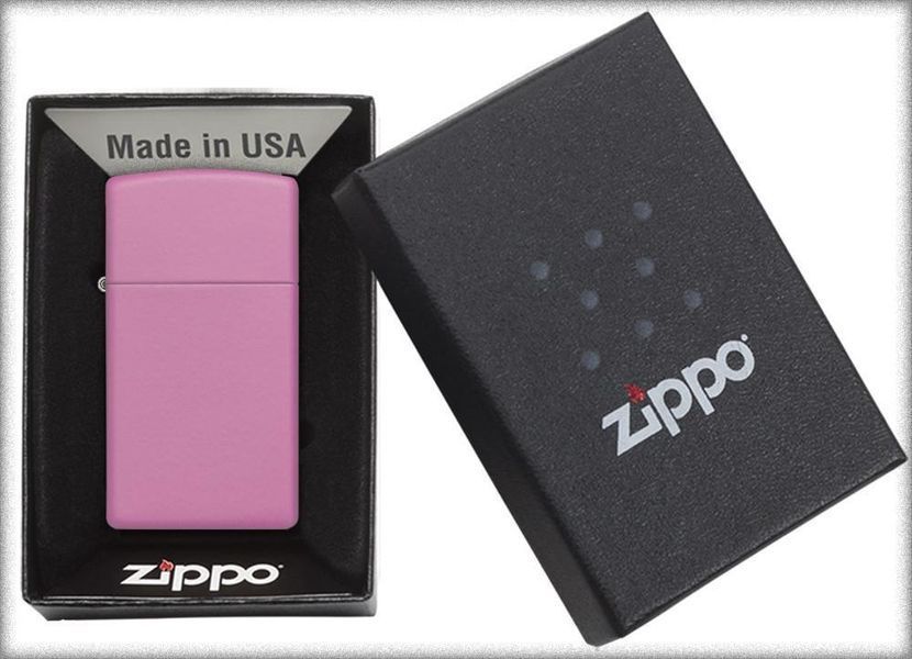 Запальничка Zippo Slim Pink Matte 1638 фото