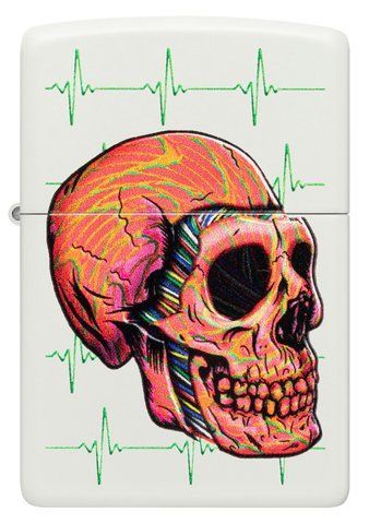 Запальничка Zippo Cyber Skull Design 48659 фото