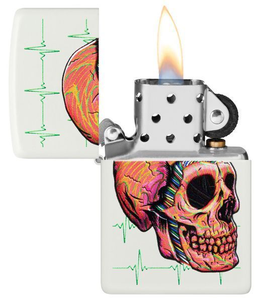 Запальничка Zippo Cyber Skull Design 48659 фото