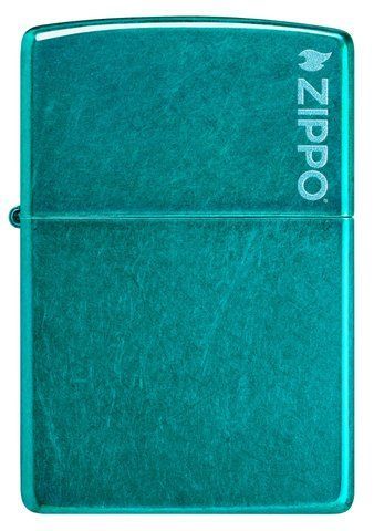 Запальничка Zippo Classic Candy Teal Logo 24004ZL фото