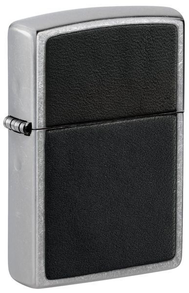 Запальничка Zippo Black Leather Emblem 46778 фото