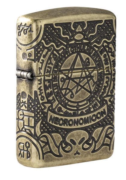 Запальничка Zippo Armor Antique Brass Book of the Dead 29561 фото