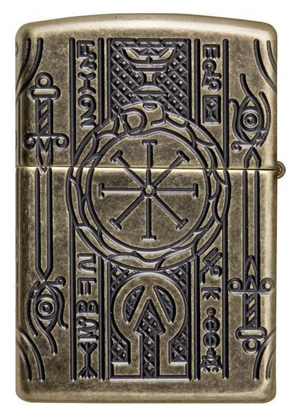 Запальничка Zippo Armor Antique Brass Book of the Dead 29561 фото