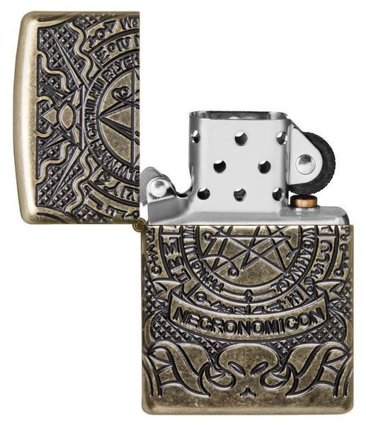 Запальничка Zippo Armor Antique Brass Book of the Dead 29561 фото