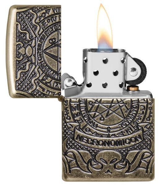 Запальничка Zippo Armor Antique Brass Book of the Dead 29561 фото