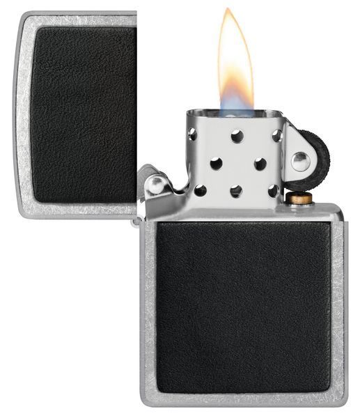 Запальничка Zippo Black Leather Emblem 46778 фото