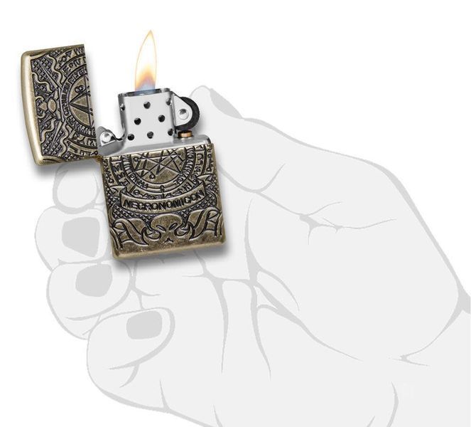 Запальничка Zippo Armor Antique Brass Book of the Dead 29561 фото