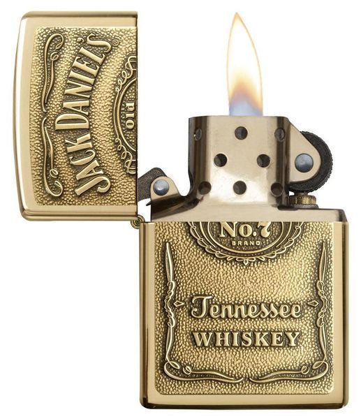 Запальничка Zippо Jack Daniel's Brass Emblem 254BJD.428 фото