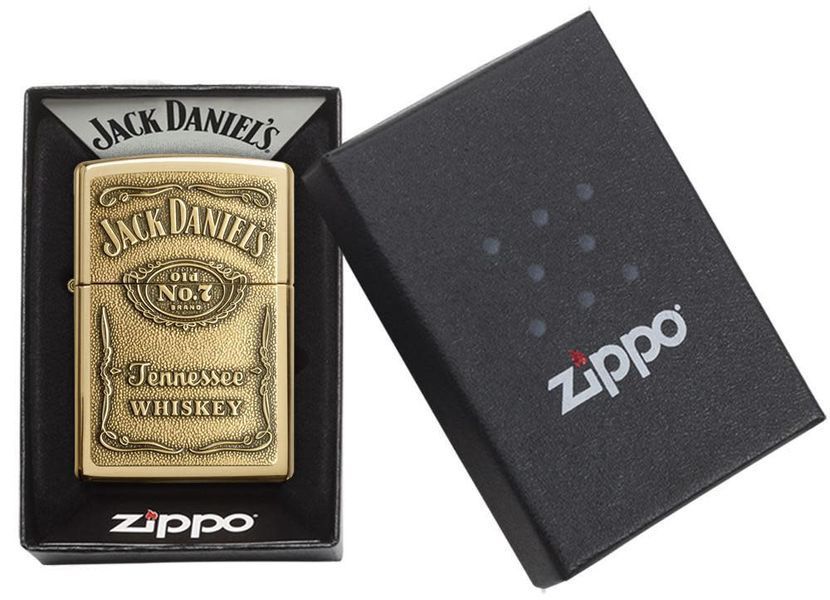 Запальничка Zippо Jack Daniel's Brass Emblem 254BJD.428 фото