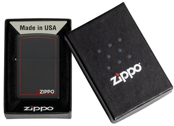 Запальничка Zippo Classic Black and Red 218ZB фото