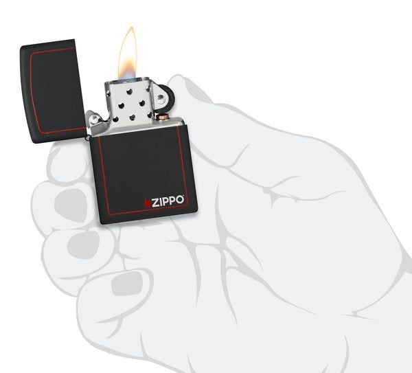 Запальничка Zippo Classic Black and Red 218ZB фото