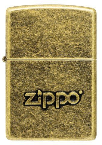 Запальничка Zippo Stamp Antiqued Brass  28994 фото