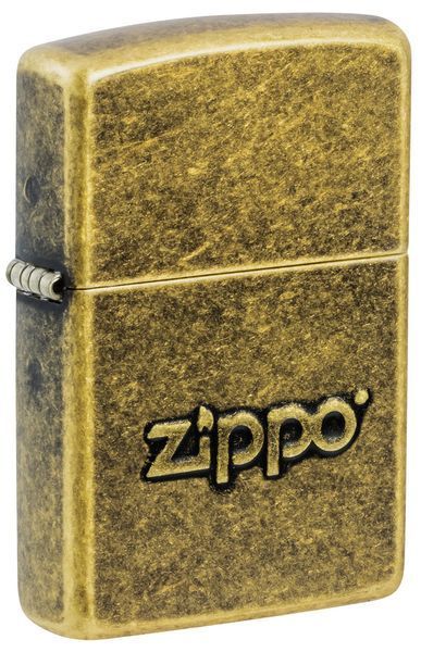 Запальничка Zippo Stamp Antiqued Brass  28994 фото