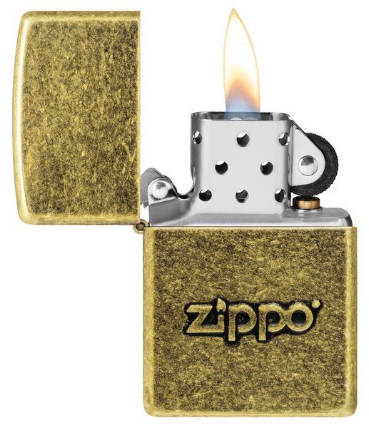 Запальничка Zippo Stamp Antiqued Brass  28994 фото