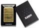 Запальничка Zippo Stamp Antiqued Brass  28994 фото 6