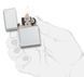 Запальничка Zippo Sterling Silver Vintage with Slashes 14 фото 3