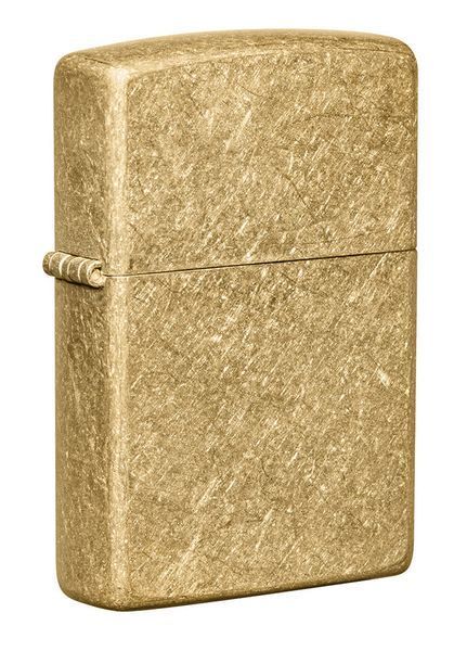 Запальничка Zippo Regular Tumbled Brass 49477 фото