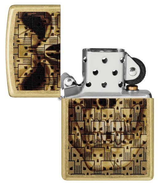 Запальничка Zippo Skulls on Skulls Design 46937 фото