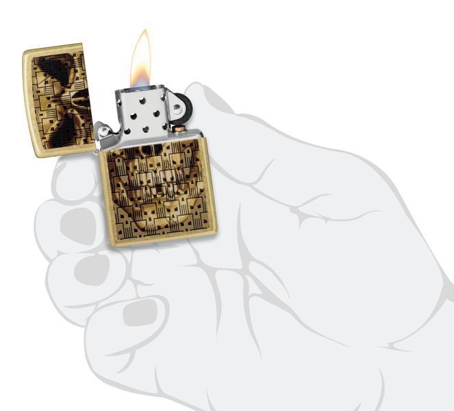 Запальничка Zippo Skulls on Skulls Design 46937 фото