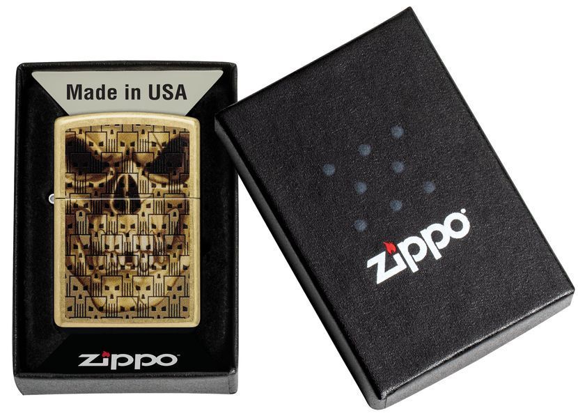 Запальничка Zippo Skulls on Skulls Design 46937 фото