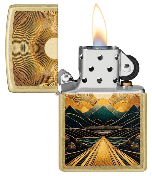 Запальничка Zippo Through the Mountains Design 47137 фото