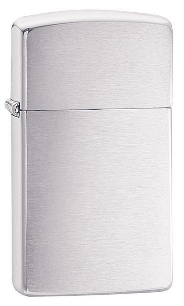 Запальничка Zippo Slim&reg; Brushed Chrome 1600 фото