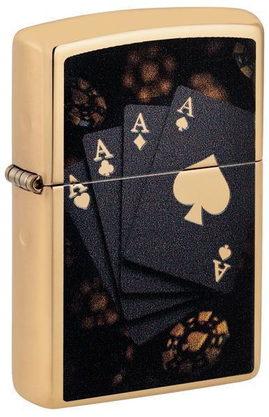 Запальничка Zippo Lucky Aces Design 47141 фото