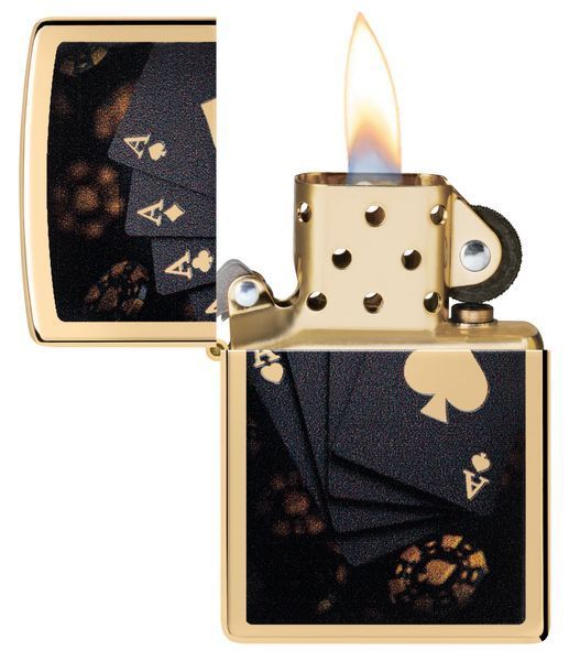 Запальничка Zippo Lucky Aces Design 47141 фото