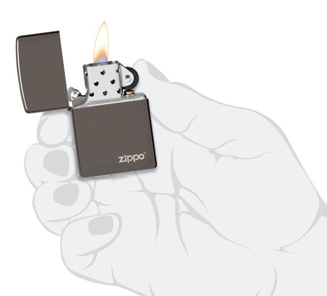 Запальничка Zippo Classic Black Ice&reg; Logo 150ZL фото
