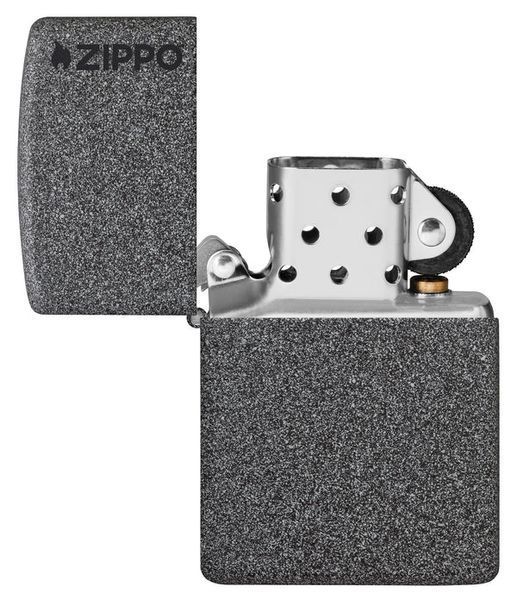 Запальничка Zippo Classic Iron Stone Zippo Logo 211ZL фото