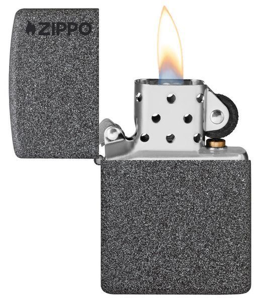 Запальничка Zippo Classic Iron Stone Zippo Logo 211ZL фото