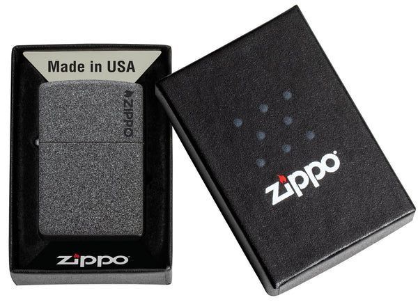 Запальничка Zippo Classic Iron Stone Zippo Logo 211ZL фото