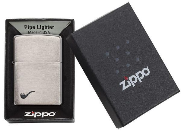 Запальничка Zippo Pipe Brushed Chrome 200PL фото