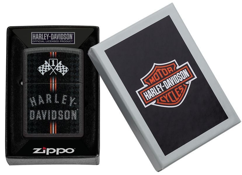 Запальничка Zippo Harley-Davidson Checkered Flags Design 48558 фото