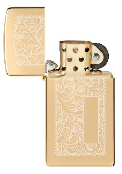 Запальничка Zippo Slim Brass Venetian 1652B фото